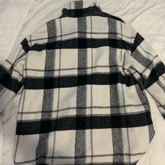 SHEIN drop shoulder plaid overcoat (no pockets) - Picture 7 of 9